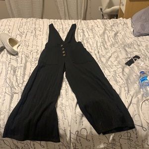 Black jumpsuit, boho chic style and size small